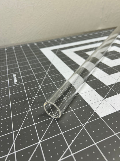 Quartz Tube 1 inch OD 0.8 inch ID