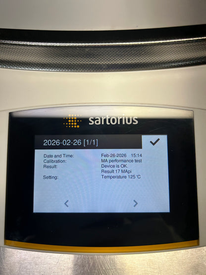 Sartorius MA37 Moisture Analyzer DOM 2021