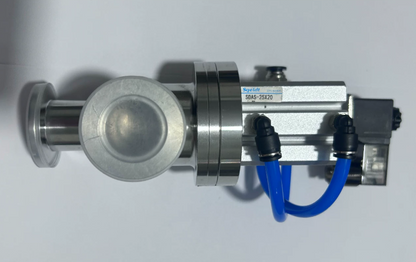 KF Right Angle Pneumatic Vacuum Valve SS304 24V KF16 KF25 KF40