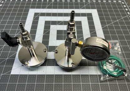 Vacuum Sealing Assembly for Tube Furnace with Valve and Vacuum Gauge