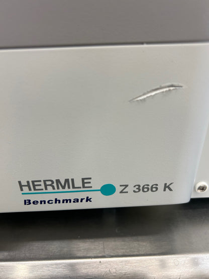 Hermle Benchmark Z366K Refrigerated Centrifuge w/ 2 rotors DOM2017