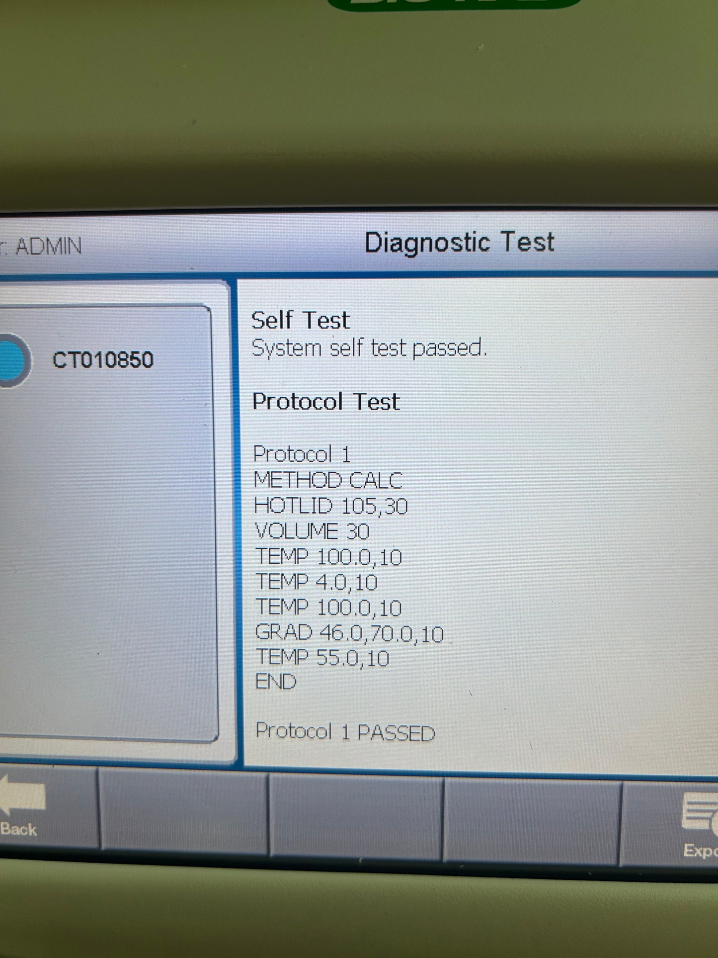 Bio-rad Touch C1000 Thermal Cycler with 96-well Fast Reaction Module