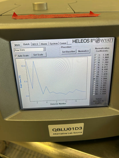 Wyatt Tech WH2-03 Dawn Heleos-II Multi-Angle Light Scattering (MALS) Photometer