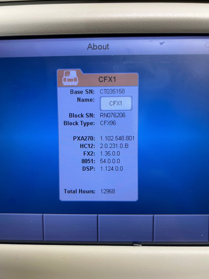 Bio Rad C1000 CFX96 Optics Module Laptop w/ CFX Maestro