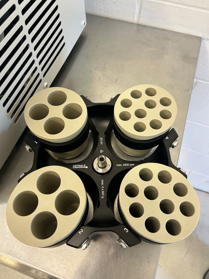 Hermle Benchmark Z366K Refrigerated Centrifuge w/ 2 rotors DOM2017