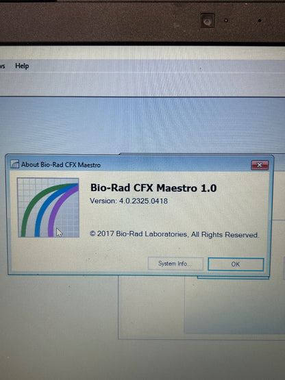 Bio Rad C1000 CFX96 Optics Module Laptop w/ CFX Maestro