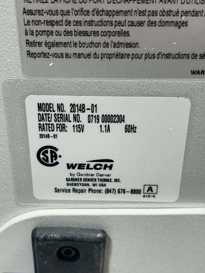 Welch Dryfast 2014B-01 Diaphragm Pump