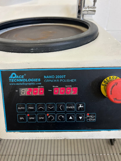 Pace Technologies Nano 2000T Grinder Polisher 10 inch Wheel