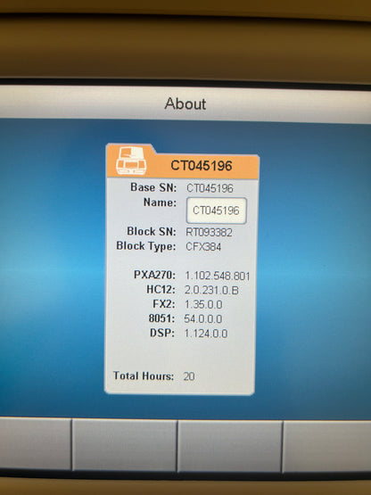 BIO-RAD CFX384 C1000 TOUCH Real-Time PCR System