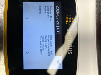 Sartorius MA37 Moisture Analyzer DOM 2020