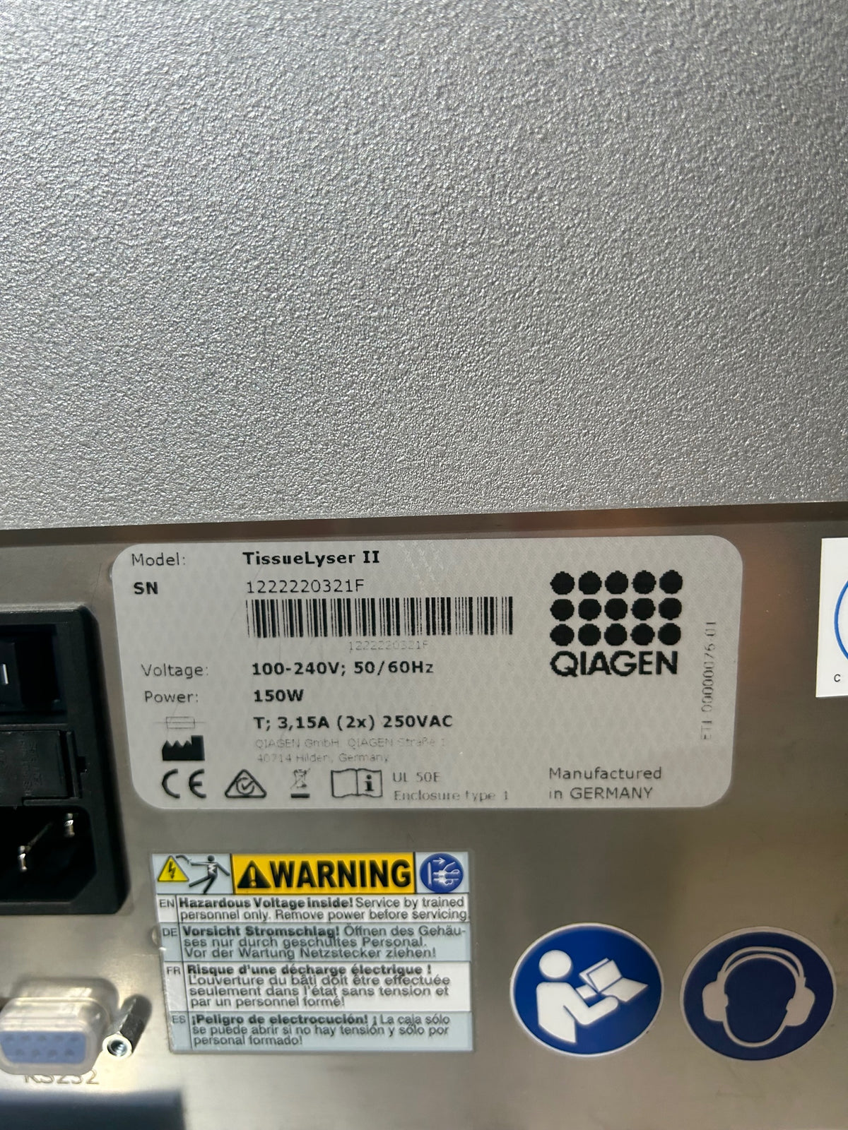 Qiagen Tissuelyser II Tissue Homogenizer Mixer Mill