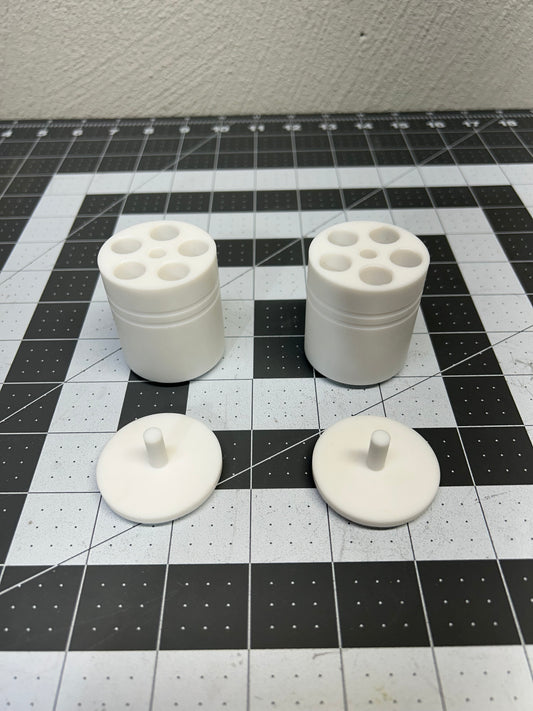 Non-OEM compatible PTFE 5 Reaction Vial Adapter Set for Retsch