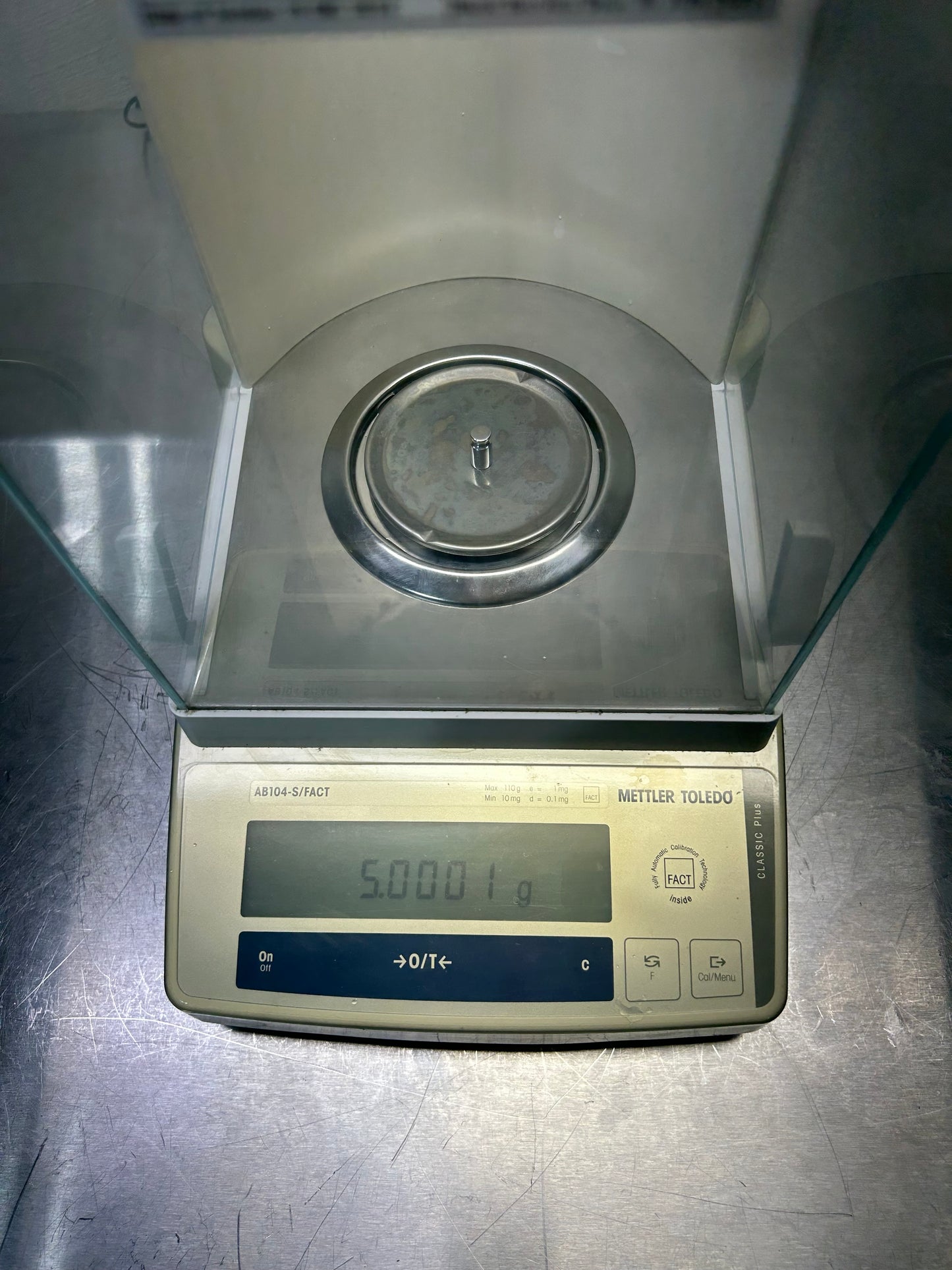 Mettler Toledo AB104-S/FACT Analytical Balance 0.1mg Readability