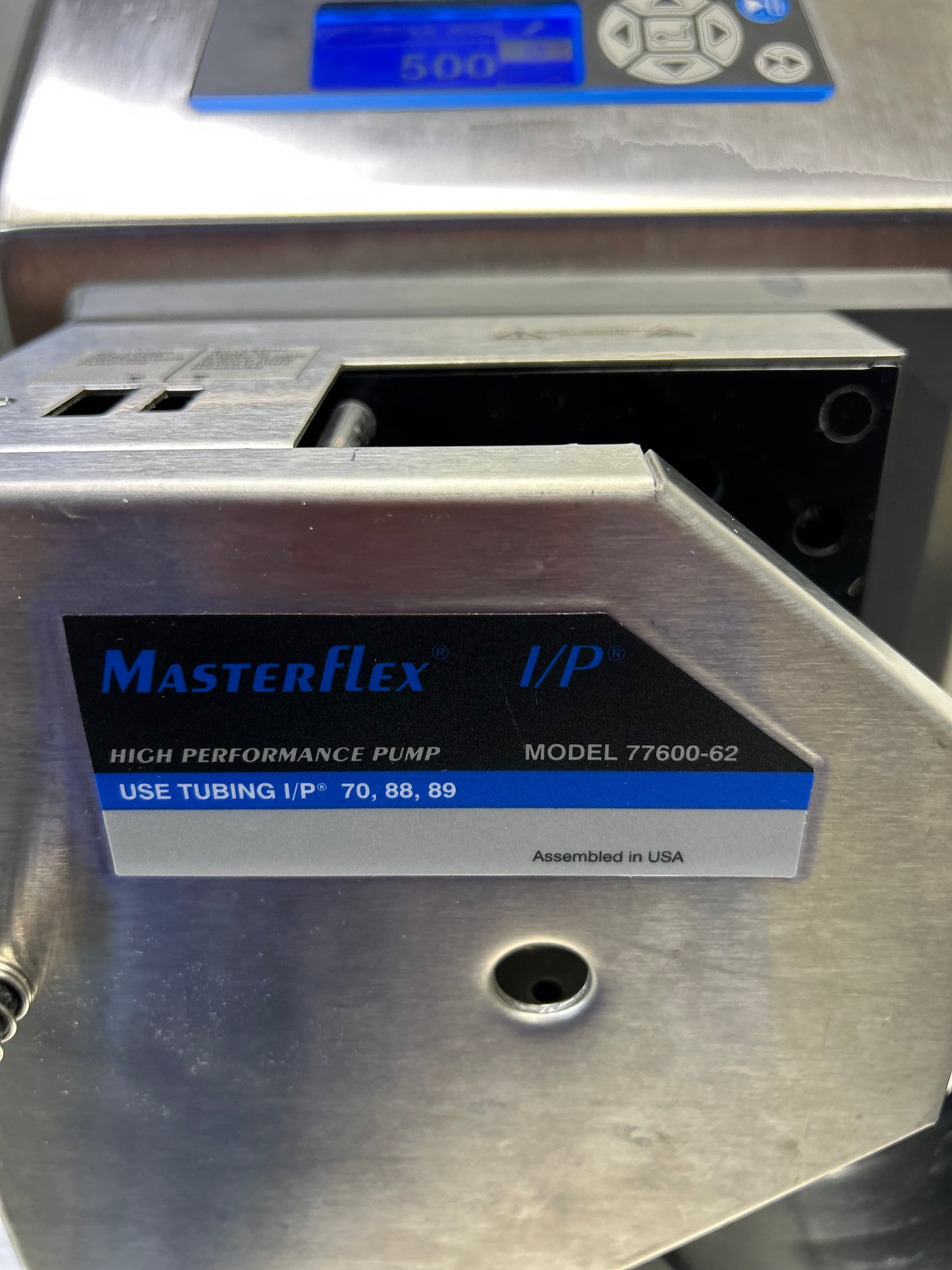 Cole-Parmer 77420-30 Masterflex I/P Peristaltic Pump 77600-62 Head