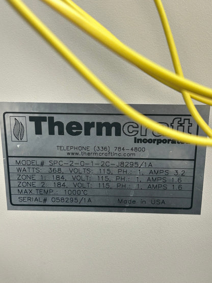 Thermcraft Two Zone Special Tube Furnace