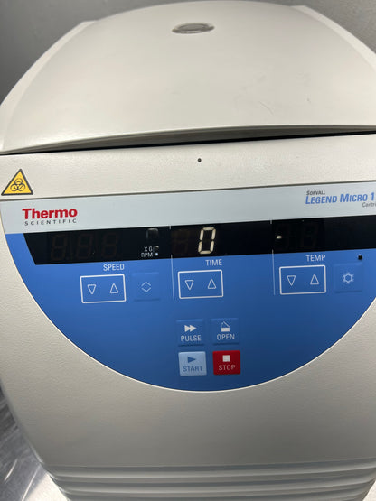 Thermo Sorvall Legend Micro 17R Refrigerated Benchtop Centrifuge DOM 2016