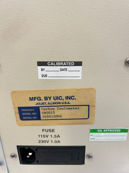 UIC carbon coulometer CM5015 and Acidification Module CM5230