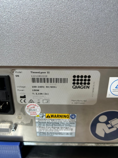 Retsch Qiagen Tissuelyser II Sample Disruptor MM400