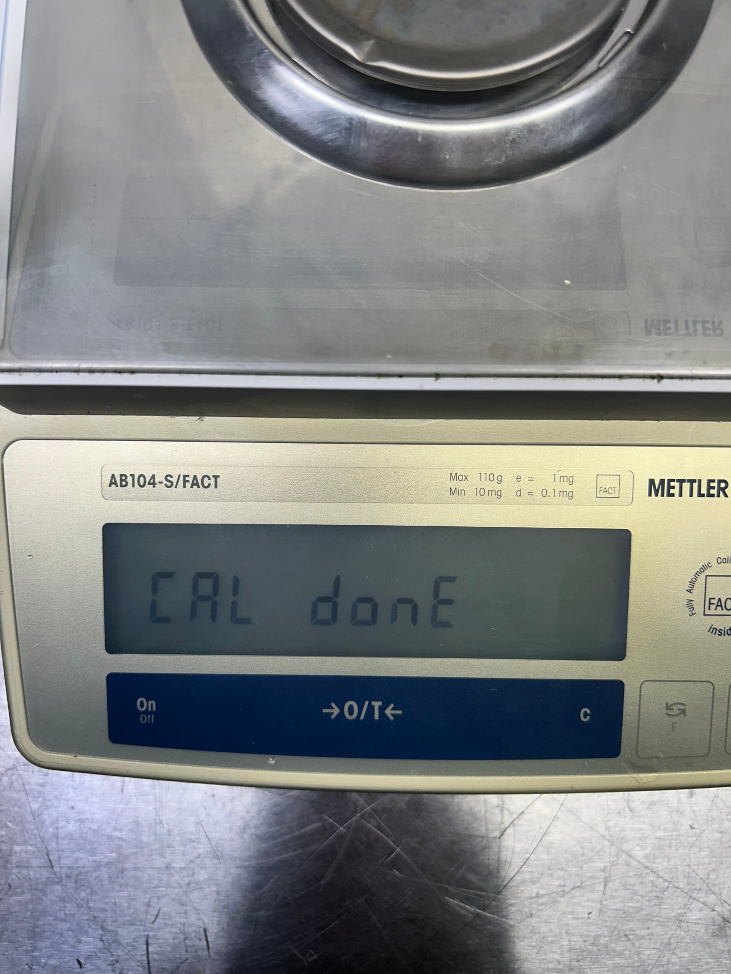 Mettler Toledo AB104-S/FACT Analytical Balance 0.1mg Readability