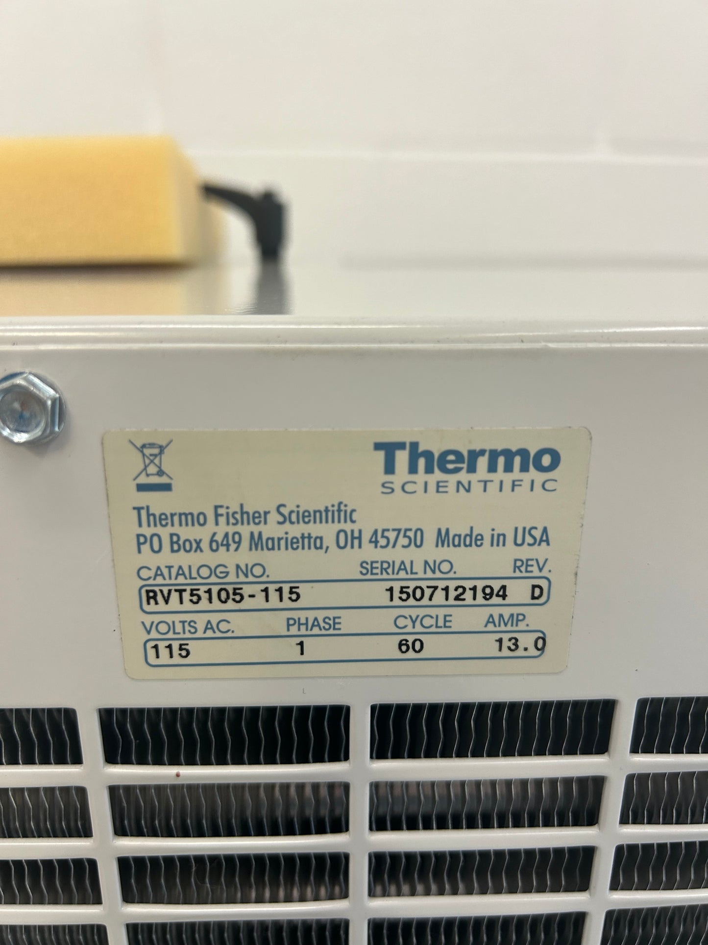 Thermo Scientific Savant RVT5105 Refrigerated Vapor Trap