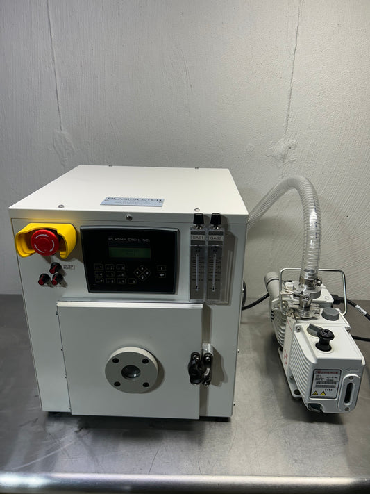 Plasma Etch PE-50-LF Plasma Etcher with vacuum pump