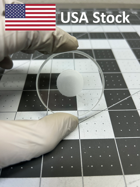 Powder XRD Slide Sample Holder for Bruker Rigaku Optical glass Round Square