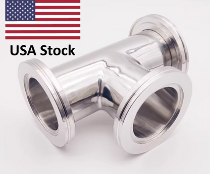 ISO63 ISO100 ISO160 Vacuum Flange Tee SS304