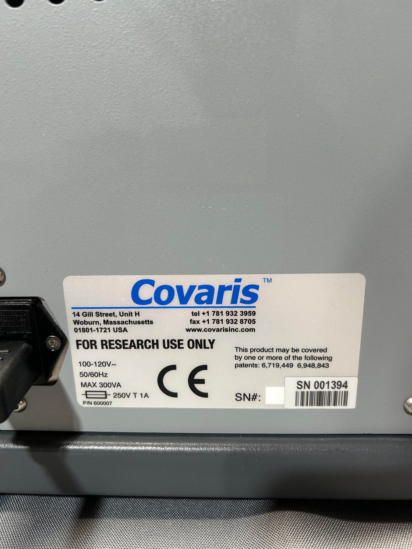 Covaris CP02 cryoPREP Automated Dry Pulverizer