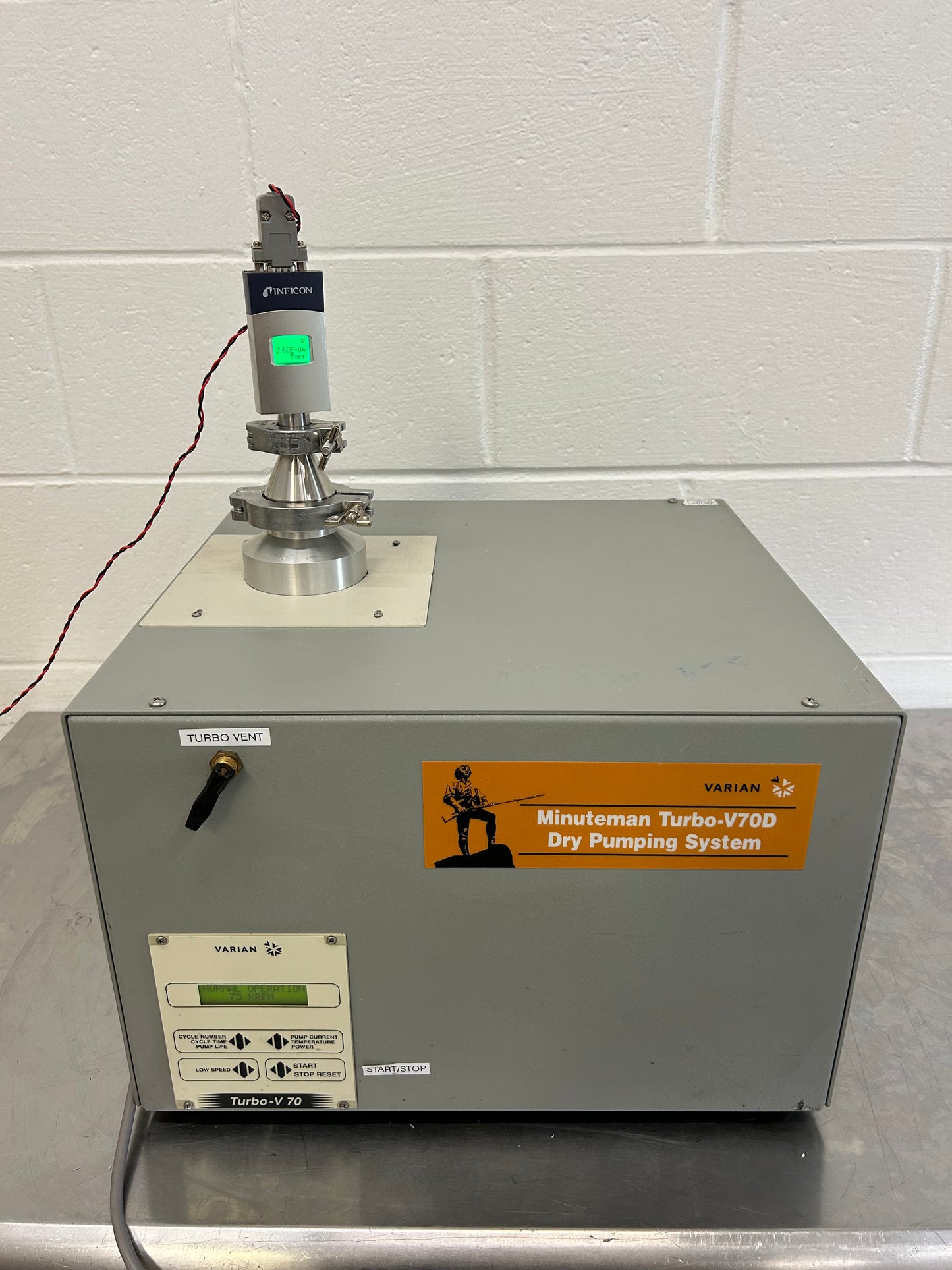 Varian Minuteman Turbo-V70D Dry Pumping System