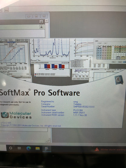 Molecular Devices Spectramax Plus 384 w/ softmax Pro