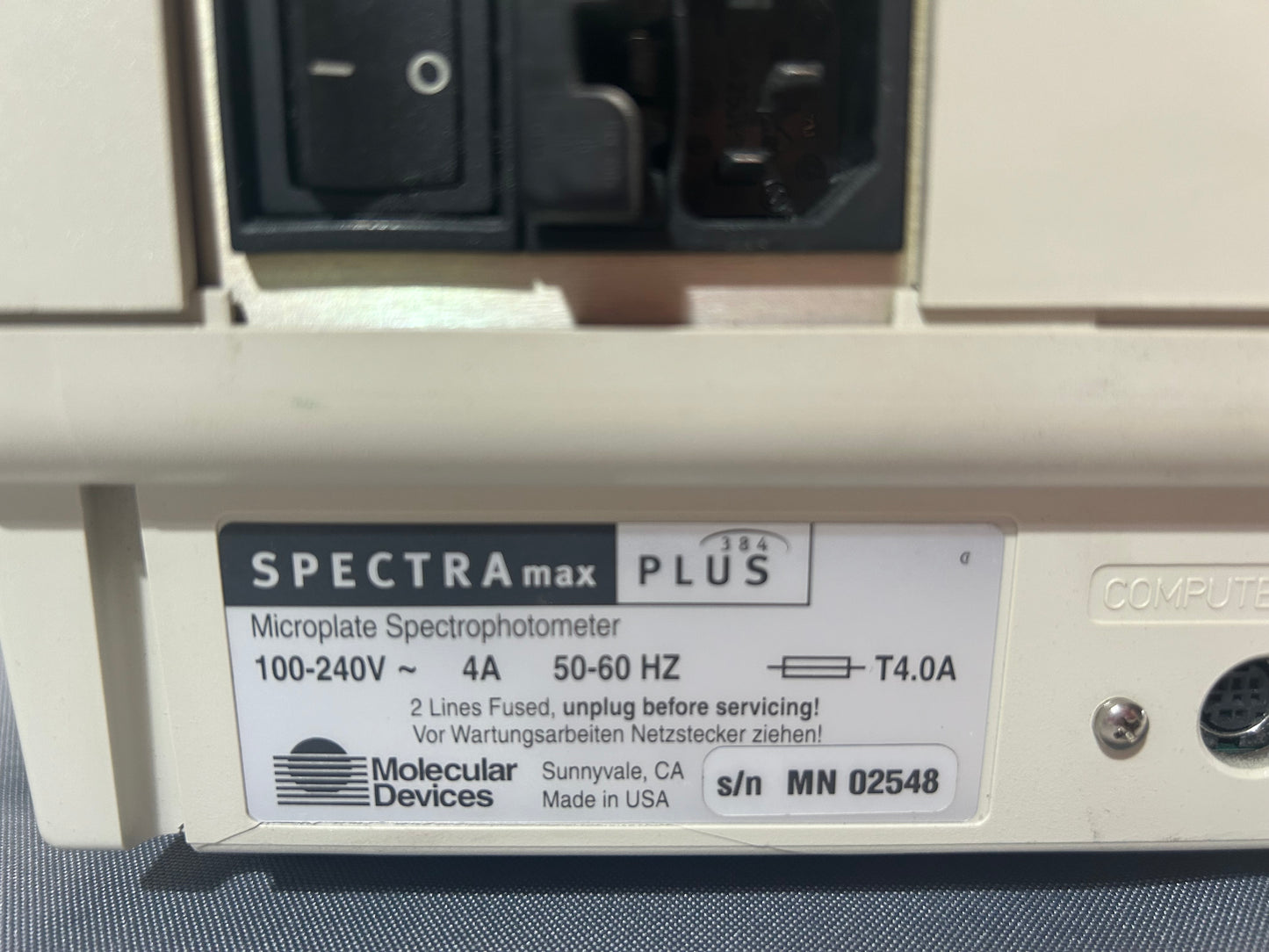 Molecular Devices Spectramax Plus 384