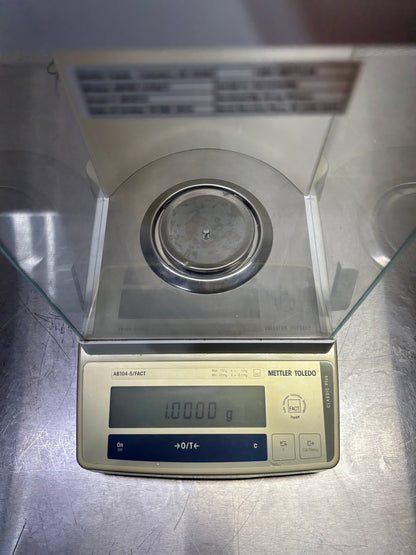 Mettler Toledo AB104-S/FACT Analytical Balance 0.1mg Readability