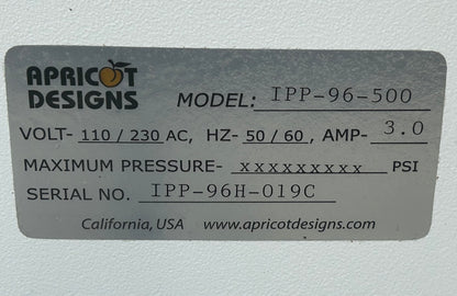 Apricot Designs I-Pipette Pro 96-500 Pipetting System