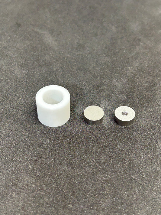 Set of Zirconia Die Sleeve and Die pieces for MilesAhead Energy P2-10 Battery Tester