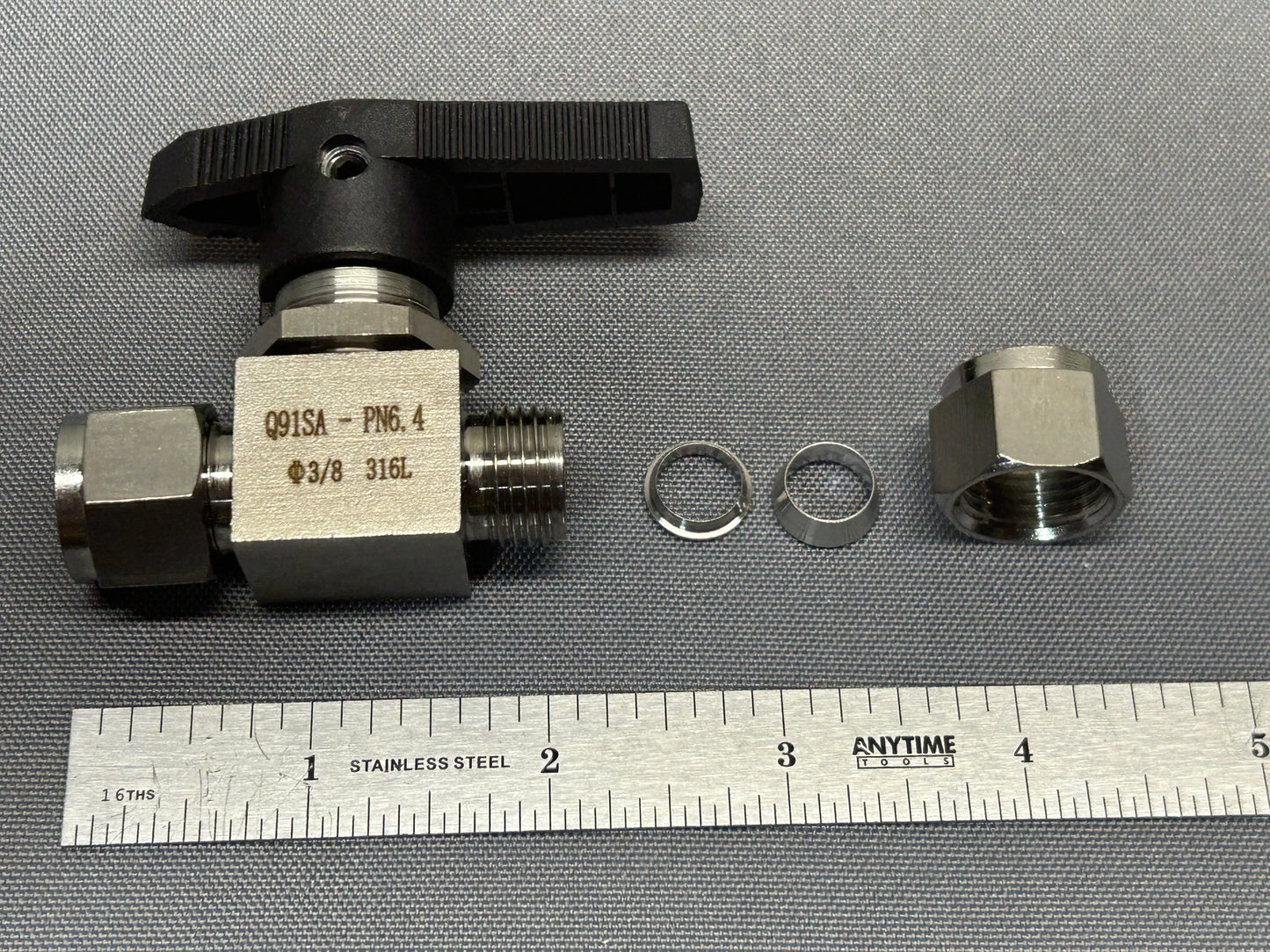 Swagelok-type Stainless Steel 316 Ball Valve 2 way