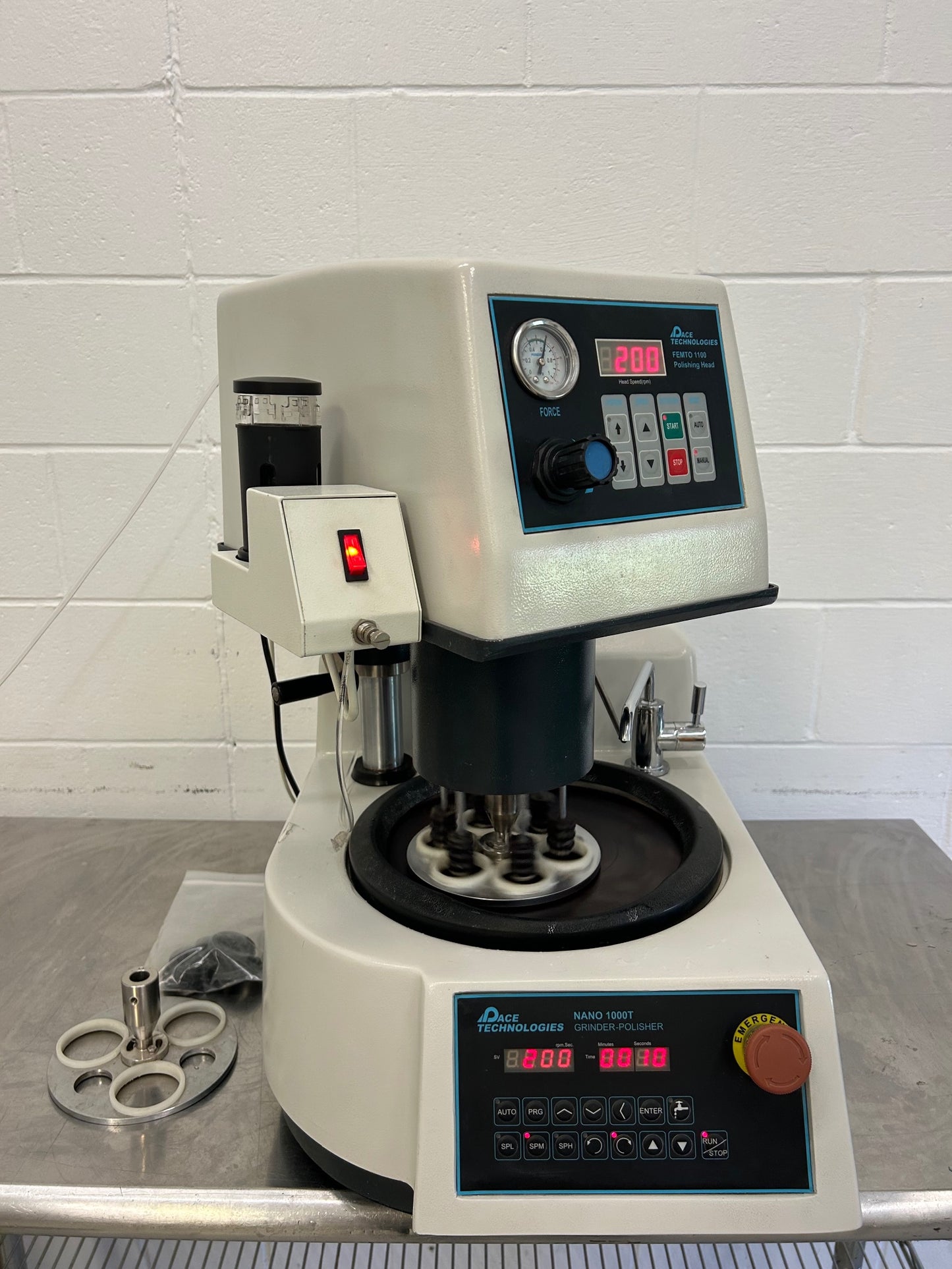 Pace Technologies Nano 1000T Polisher with Femto 1100 Polishing Head 10 inch