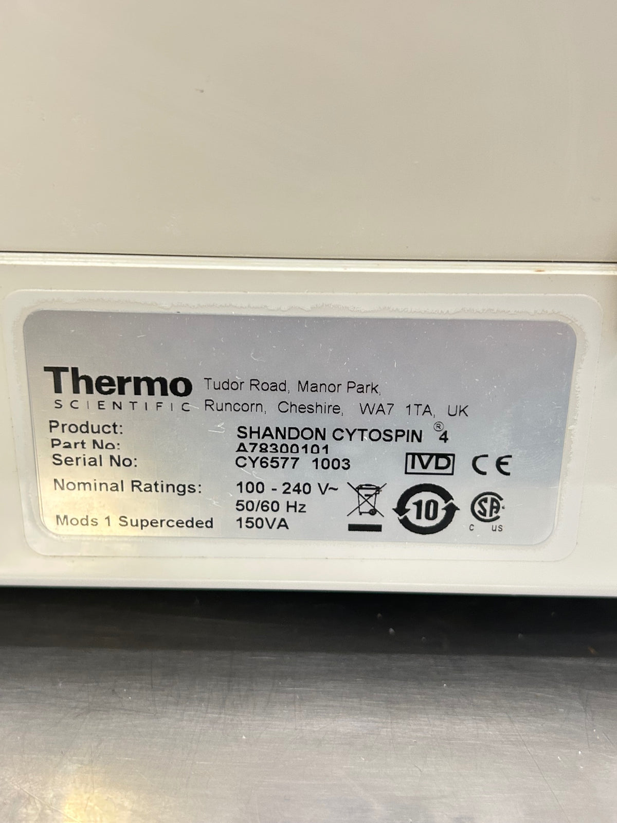 Thermo Scientific Cytonspin 4 Cytocentrifuge Working See video