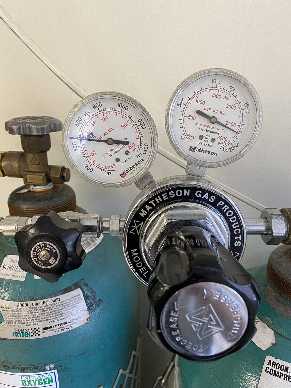 Matheson Two Stage Inert Gas Regulator CGA580