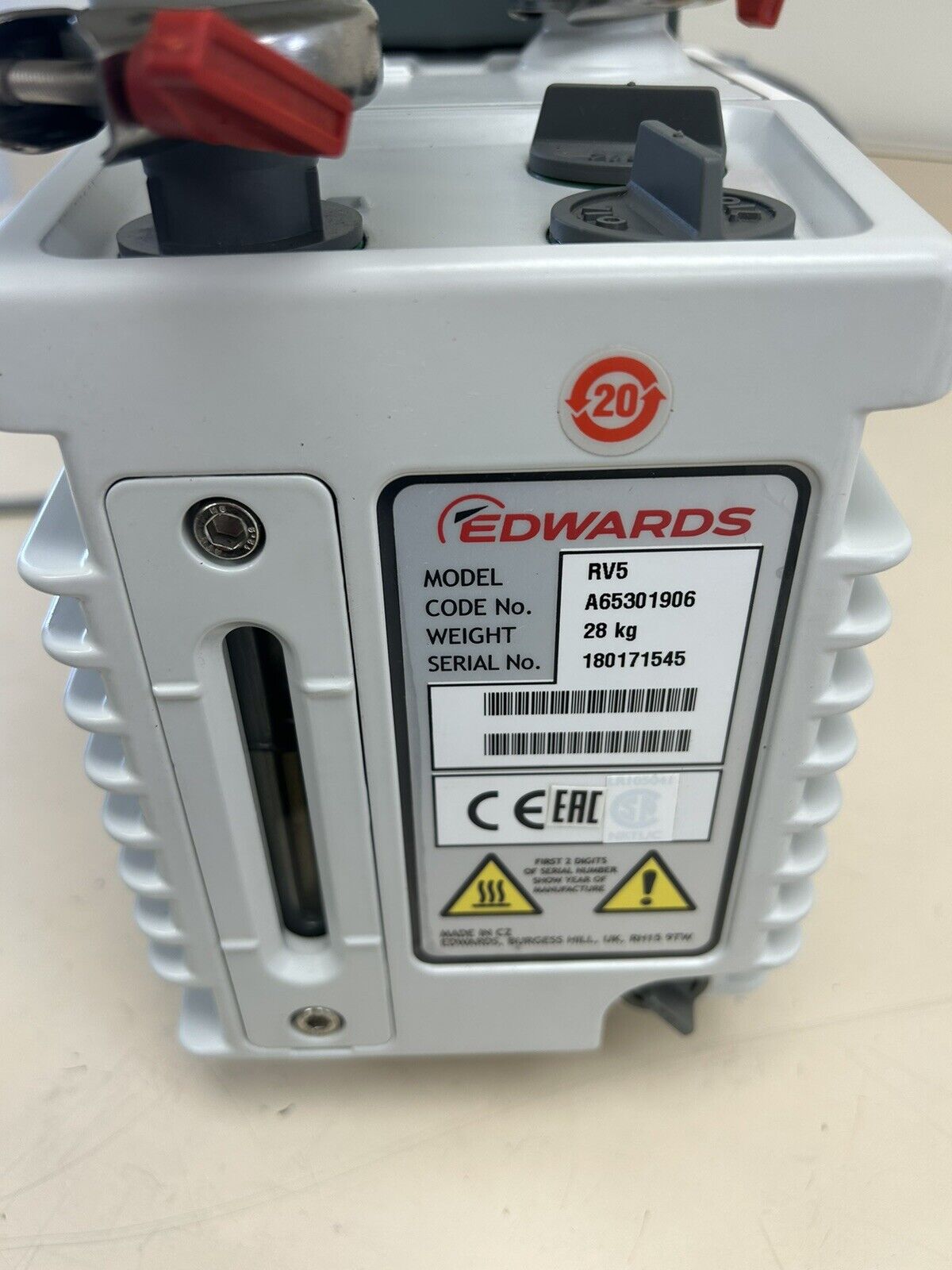 Edwards RV5 Rotary Vane Vacuum Pump – Alternative Lab Source